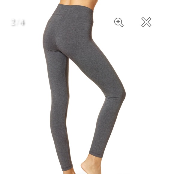 NEW Hue ultra leggings with wide waistband in graphite gray - Picture 2 of 8